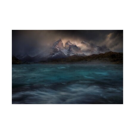 Peter Svoboda 'Stormy Winds Over The Torres Del Paine' Canvas Art, 30x47